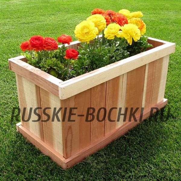 Ящик для цветов из дерева