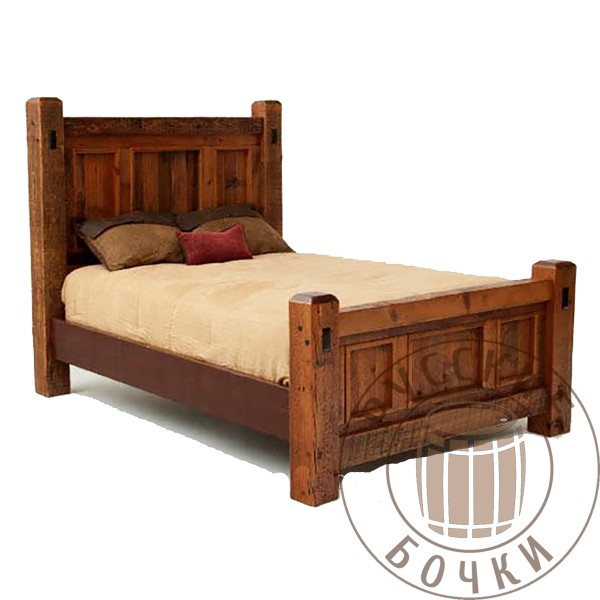 Кровать под старину из массива дерева "Эвелина"