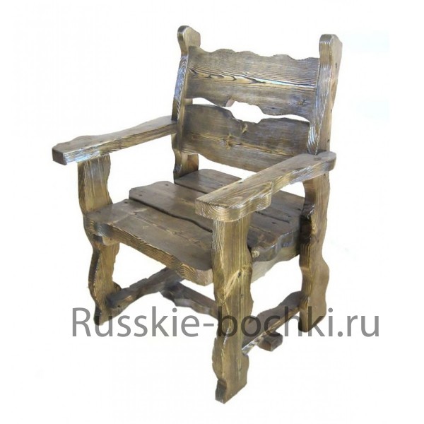 Кресло из массива дерева ручной работы